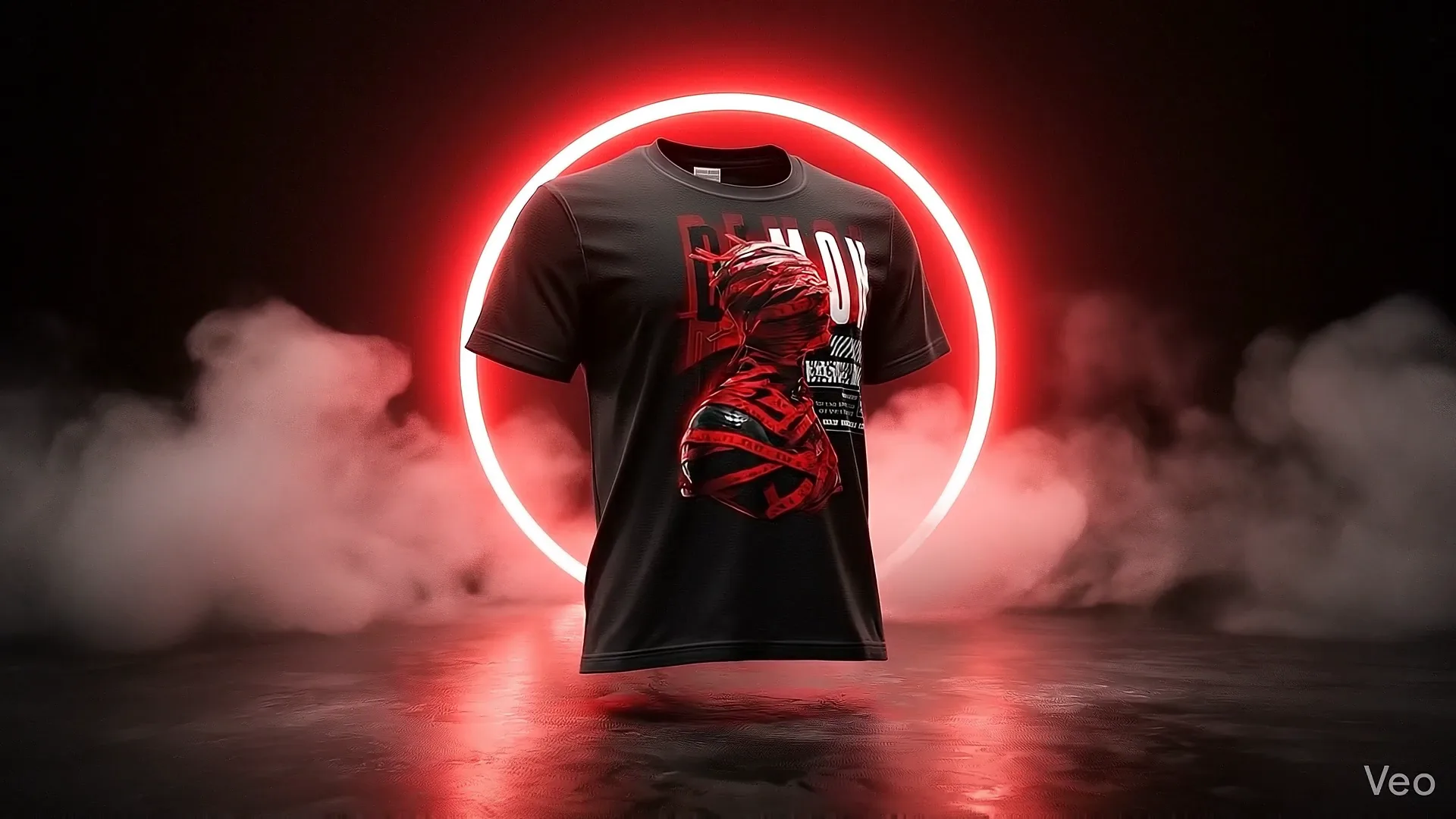 DEMON tee editorial shot 2
